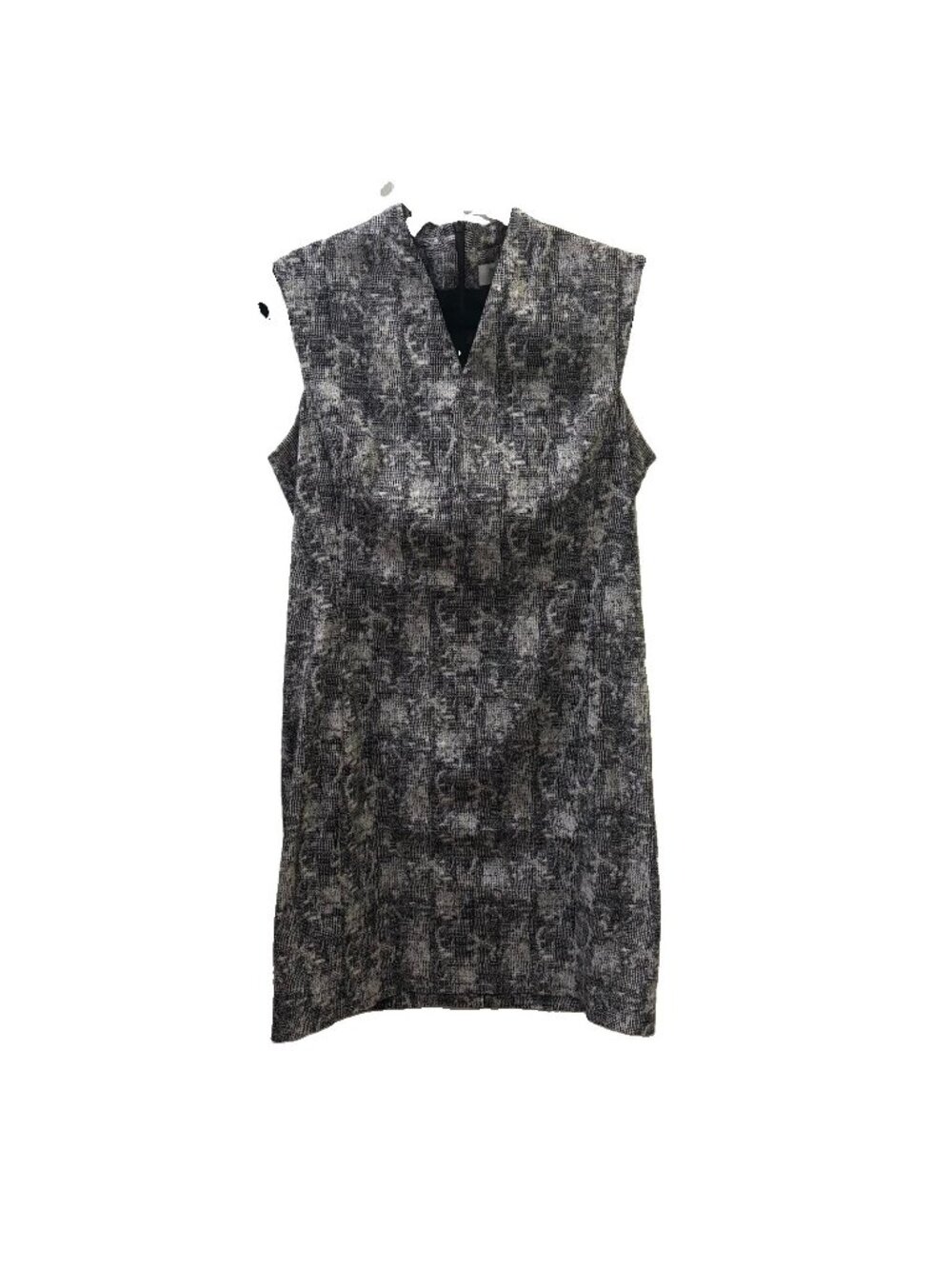 MM. LaFleur The Aditi Black And Ivory Crackle Sheath Sleeveless Dress Size 14